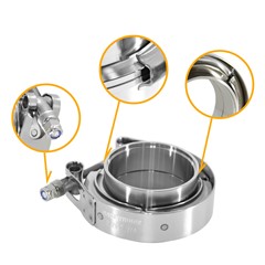 V-Band Kit, 304SS 2.25"