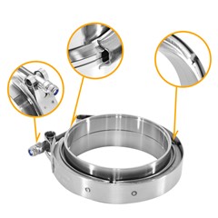 V-Band Kit, 304SS 4.0"