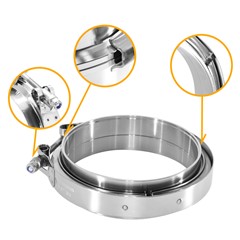V-Band Kit, 304SS 5.0"