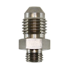 Wastegate Water Adapter Fitting, -4 AN JIC Male to M8x1.0, Titanium