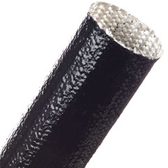 Silicone/Fiberglass Sleeve, Black 2.0"